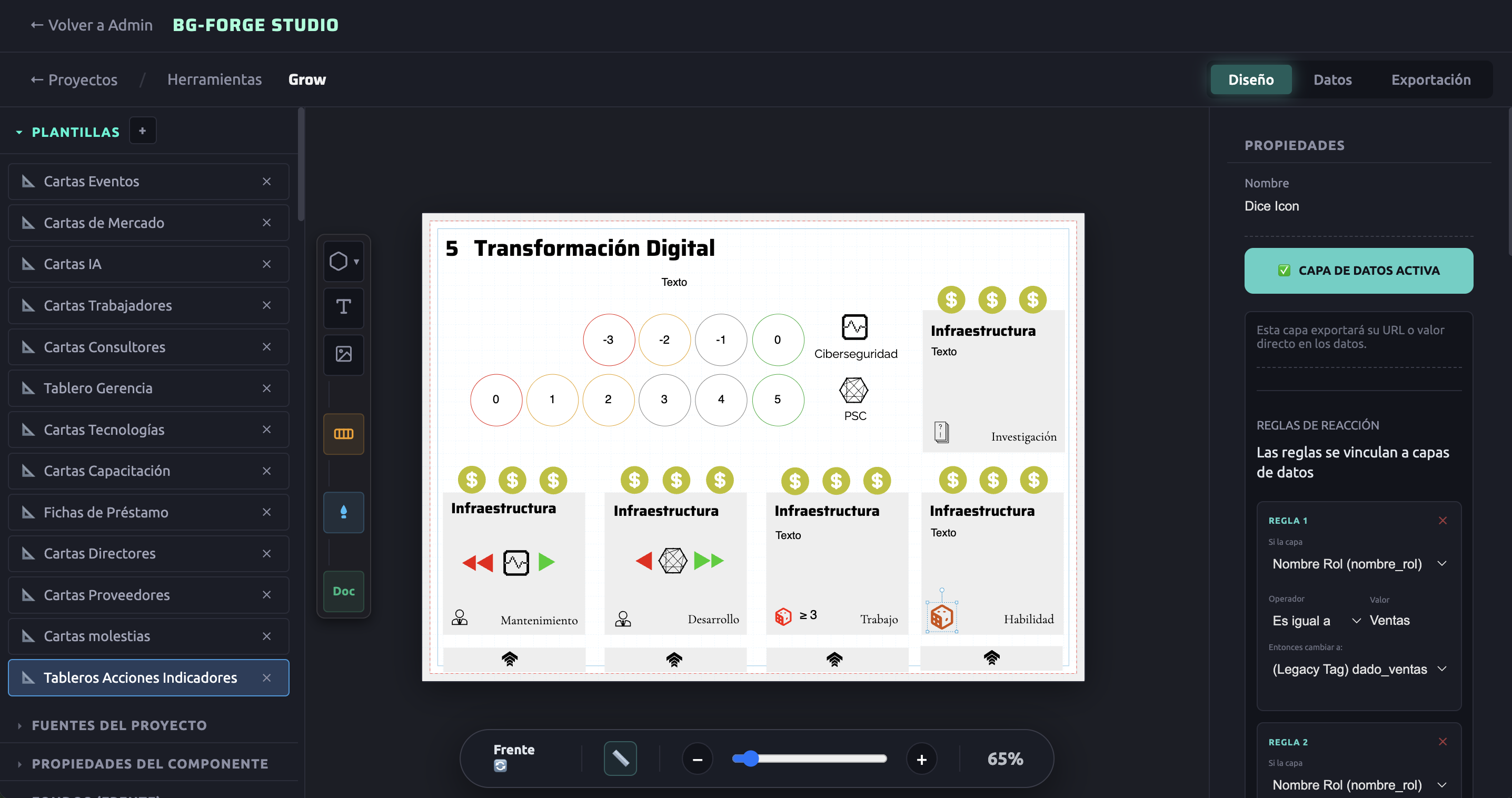 BG-Forge Studio Interface